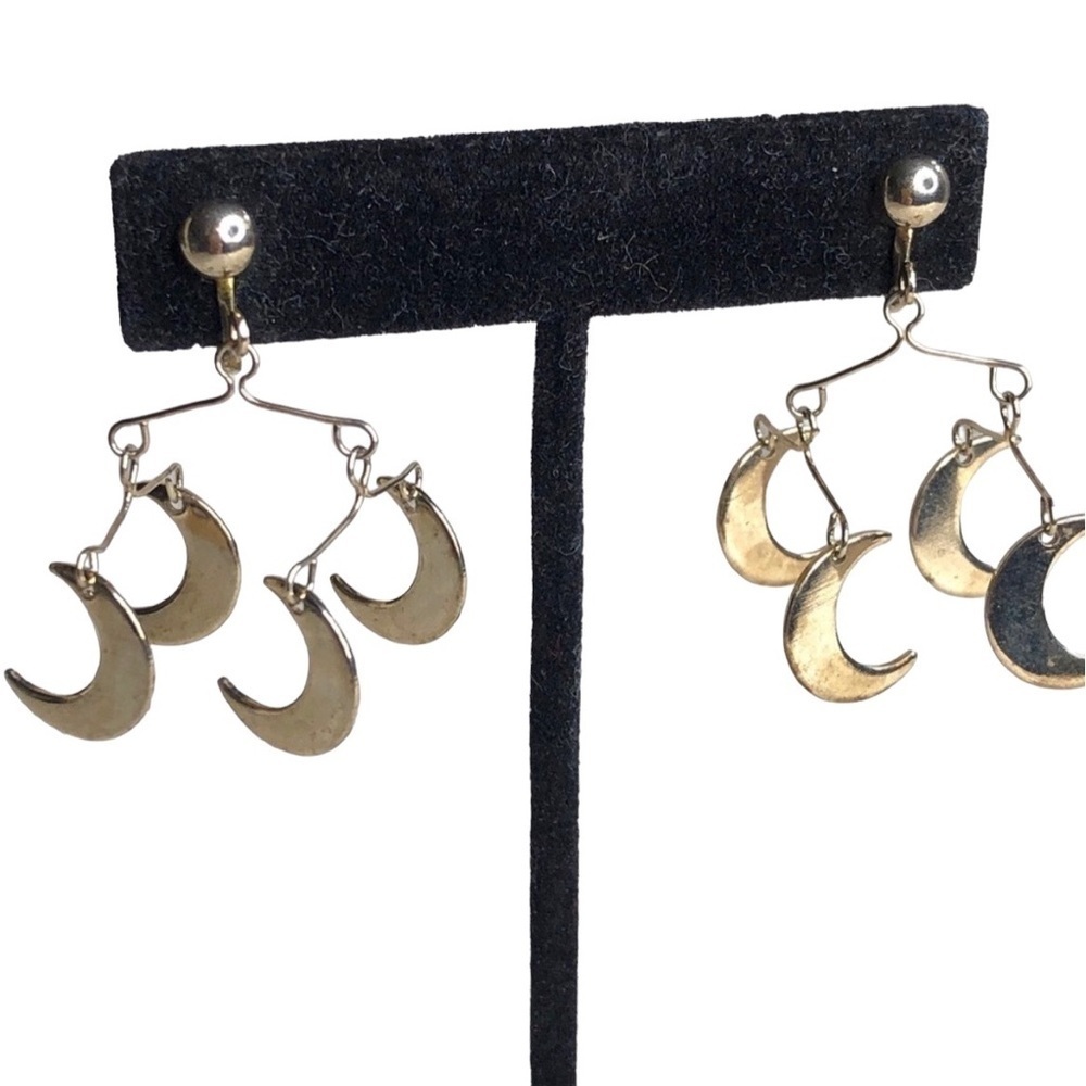 Vintage Silver Moon Modernist Mobile Screw Backs